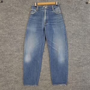 RE/DONE Jeans Womens 26 Levi's Reconstructed Tapered Balloon Denim Blue USA